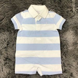 Ralph Lauren | Boy's Bodysuit | Blue & White | Stripes | 3 Months